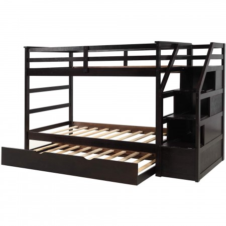 B165 Eps : Giường 3 Tầng Cầu Thang Liên Hợp - 1m